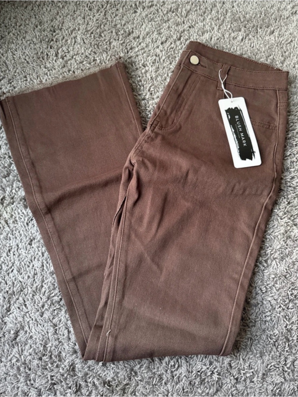 Women's Brown flare Jeans - Classic Fit mid to high rise- M